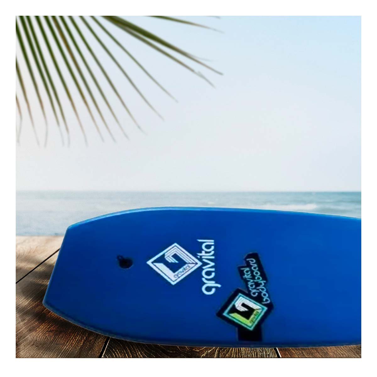 TABLA NATACIÓN RYBIU ANTIDESLIZANTE 40 AZUL + PAPEL REGALO - 5