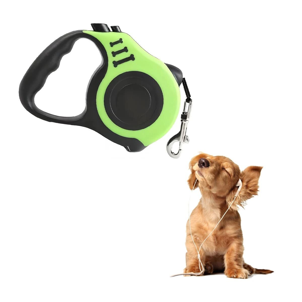 SOGA PERROS MA31384 RYBIU 3M EN COLOR VERDE Y+STICKERS - 3