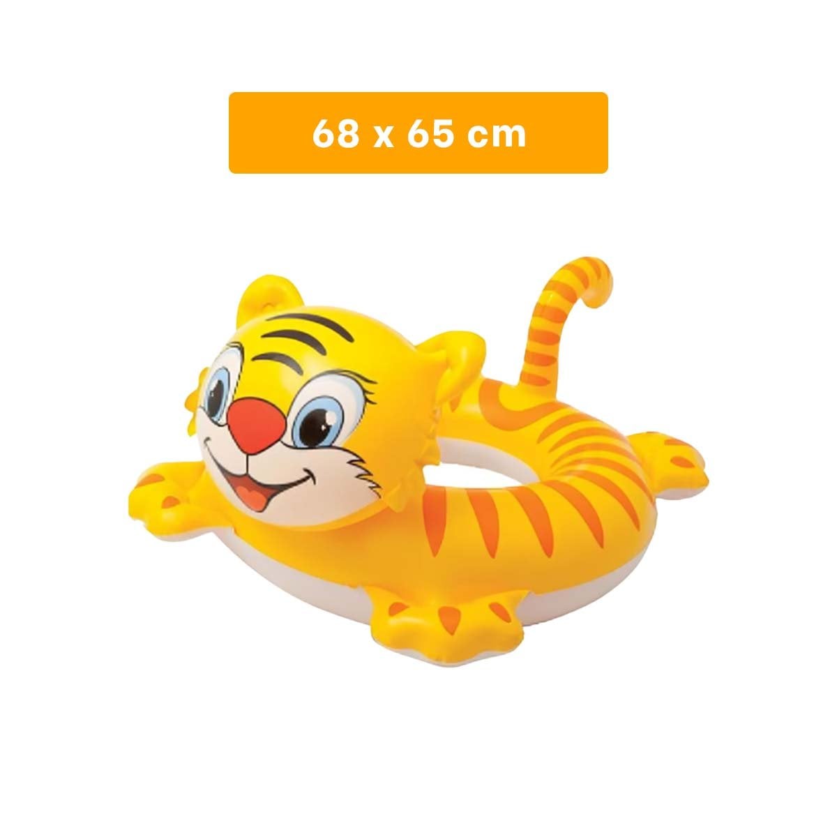 FLOTADOR CIRCULAR CON FORMA DE TIGRE Y ASA PARA BEBE PARA USO ACUATICO Y+PAPEL REGALO - 4