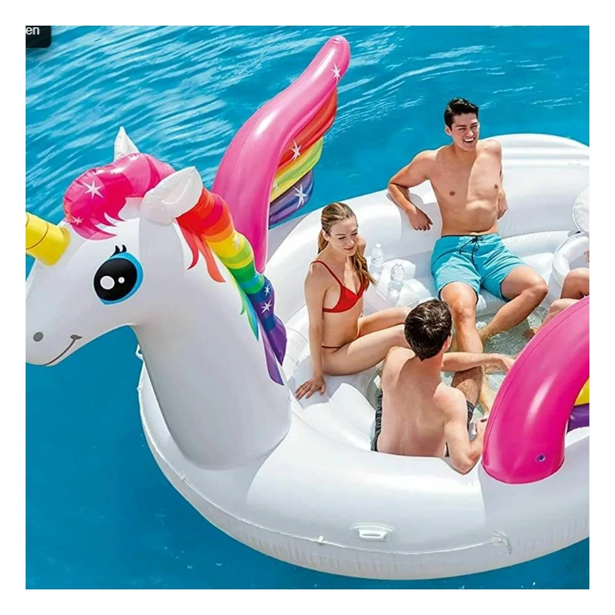 RECURSO RECREATIVO ACUATICO CON DISENO DE UNICORNIO PARA VERANO Y+REGALO STICKER - 2