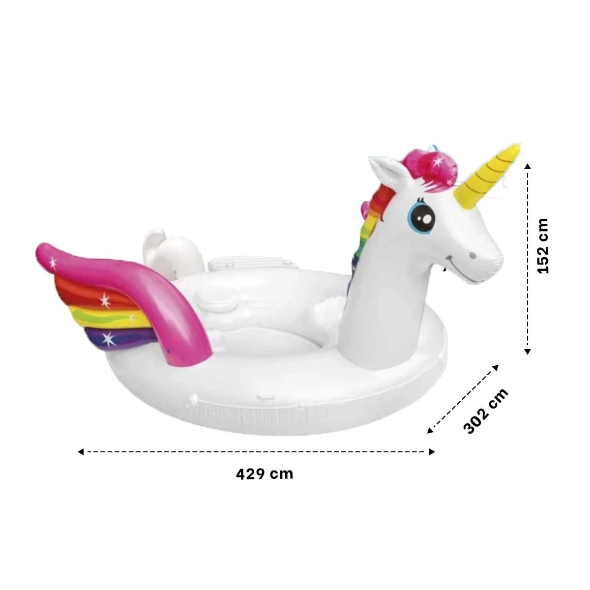 ACCESORIO FLOTANTE DE GRAN CAPACIDAD CON ESTILO UNICORNIO Y+PAPEL REGALO - 4