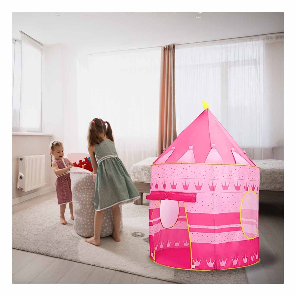 PABELLON COMPACTO DE NIÑA DE CAMPO MG-LZ801 ROSADO PARA ACTIVIDADES Y+REGALO STICKER - 2