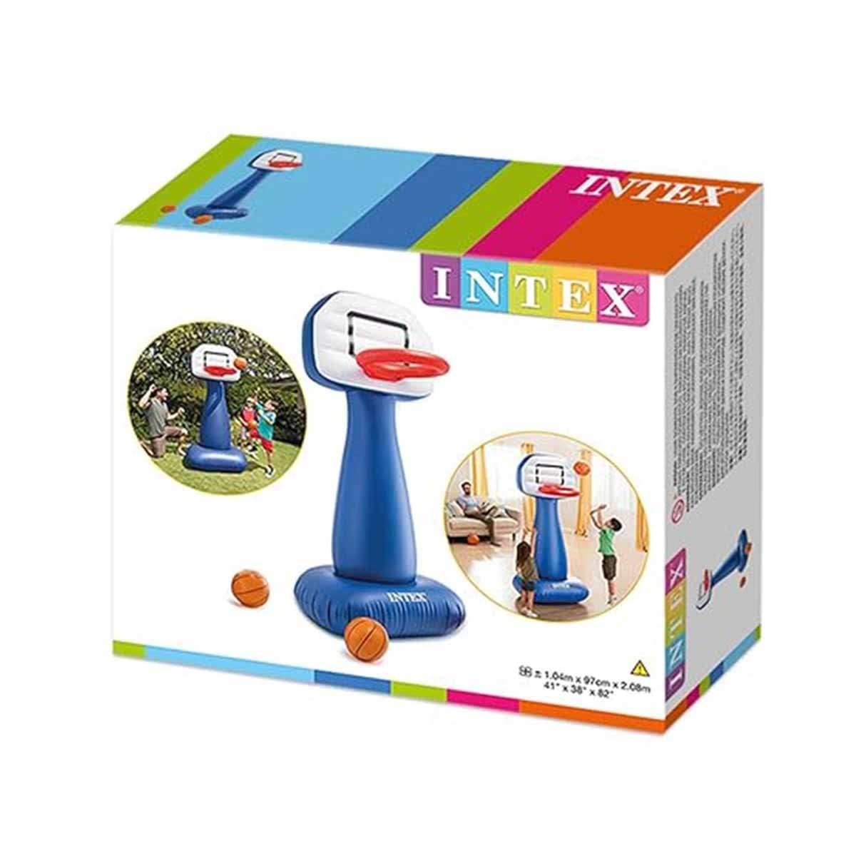 CANASTA PORTATIL BASKET HINCHABLE NINOS JUEGO EXTERIOR MULTIUSO PRACTICO Y+REGALO STICKER - 3