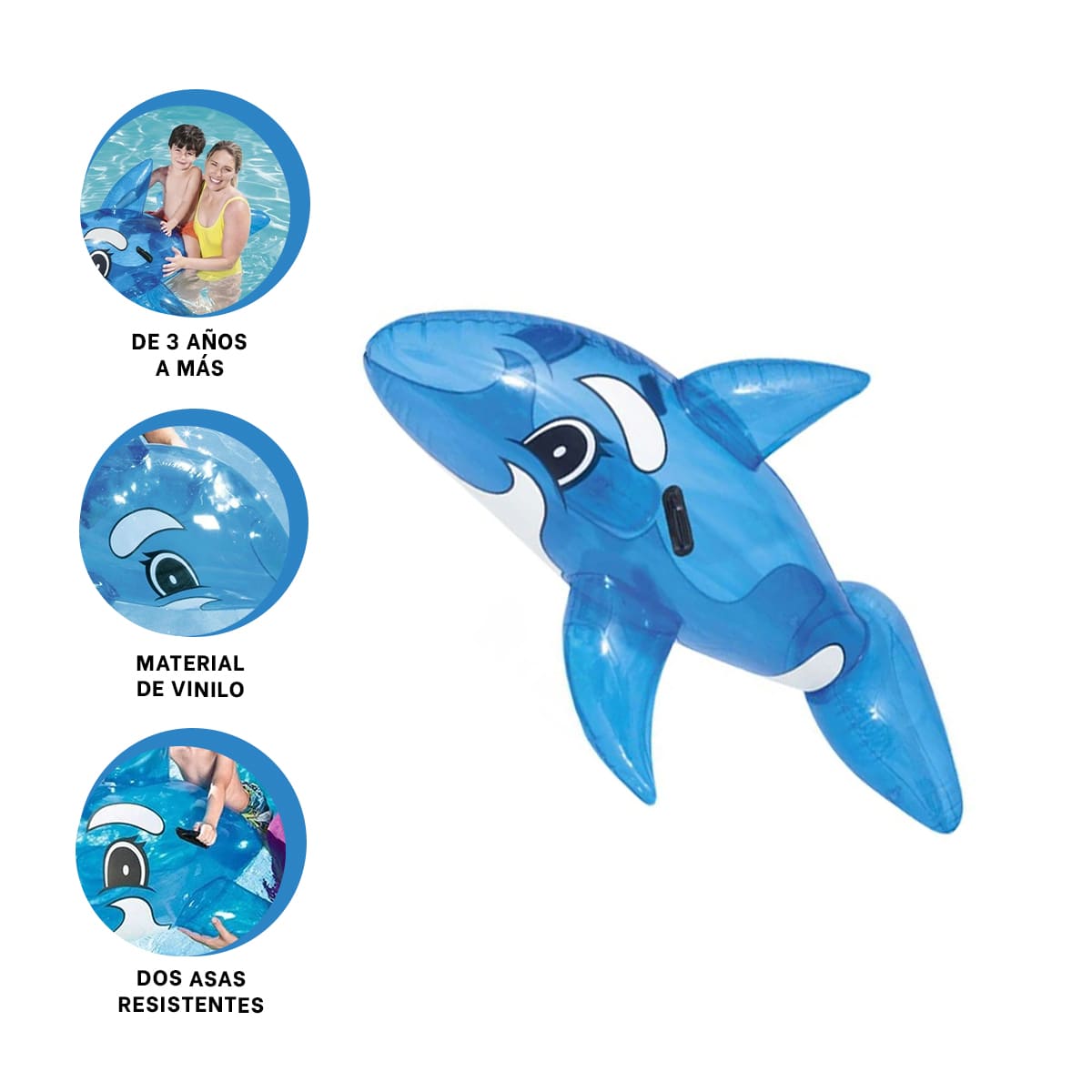 FLOTADOR PARA VIAJE RELAJACION EN BALLENA Y+REGALO AGENDITA - 4