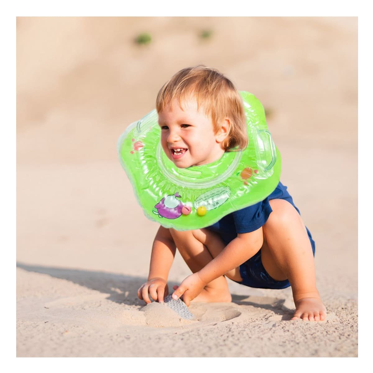 INFLABLE RYBIU FLOTADO PRACTICO PARA BEBES VERDE + PAPEL DE REGALO - 3