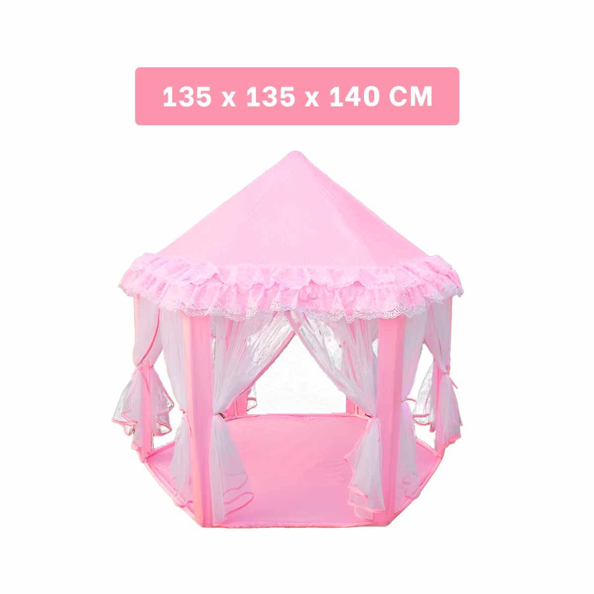 TIENDA COMPACTA DE NIÑA DE CAMPO DE TUL MG-H812 ROSADO PARA CAMPING - 4