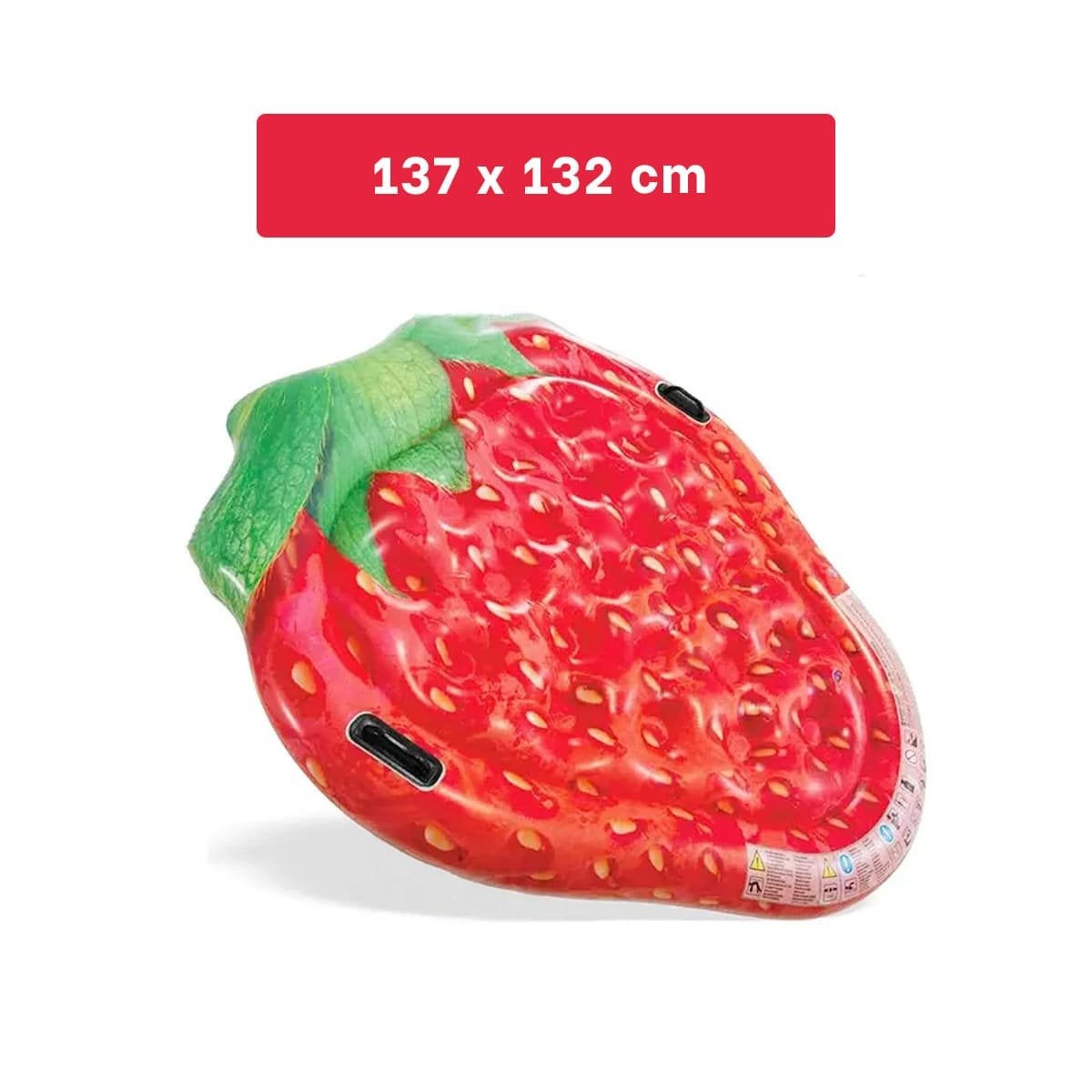 FLOTADOR ACUATICO ISLA DE FRESAS 137 X 132 CM PARA PISCINA INFANTIL Y+REGALO STICKER - 4