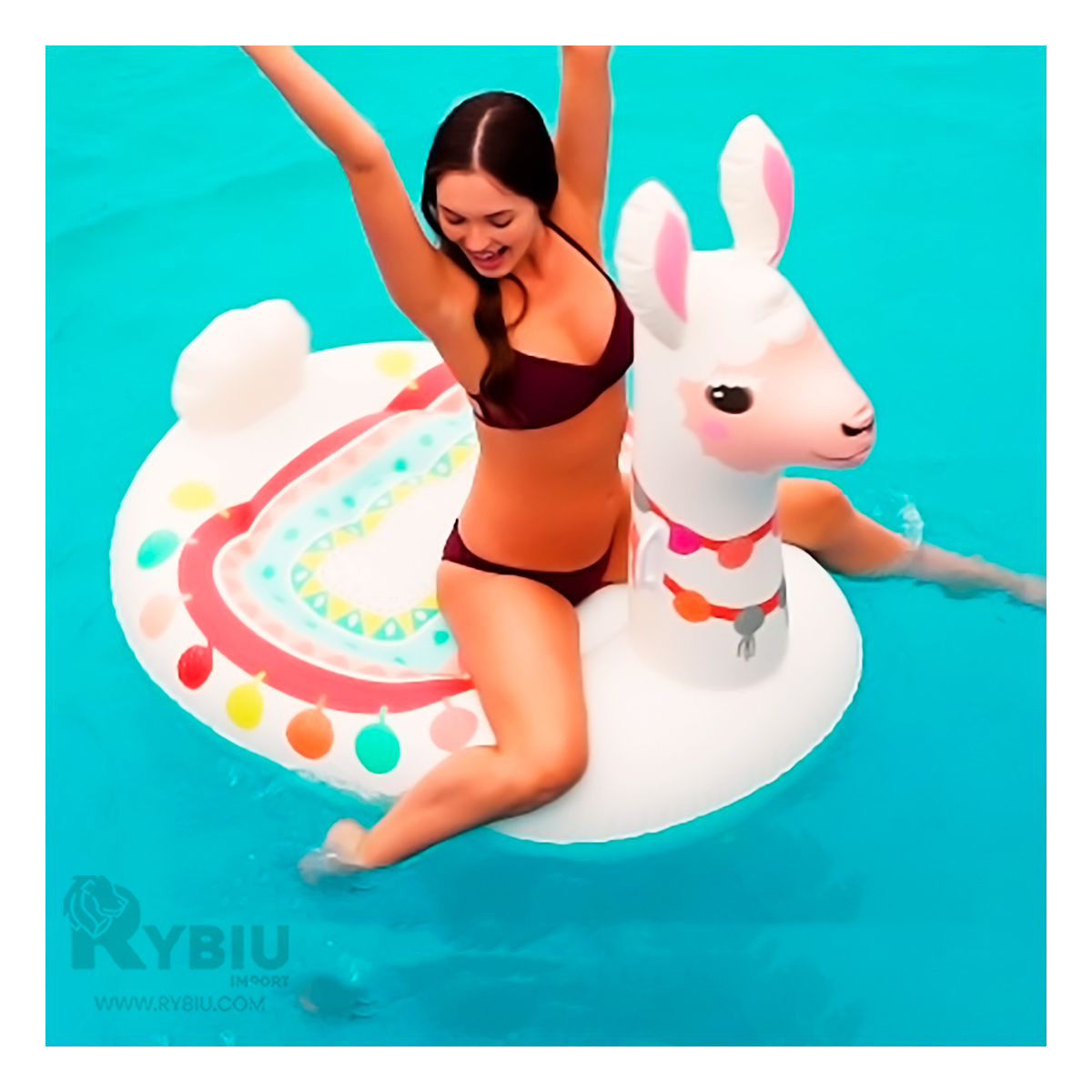 FLOTADOR DE GRAN DISEÑO EN FORMA DE LLAMA Y+REGALO AGENDITA - 2