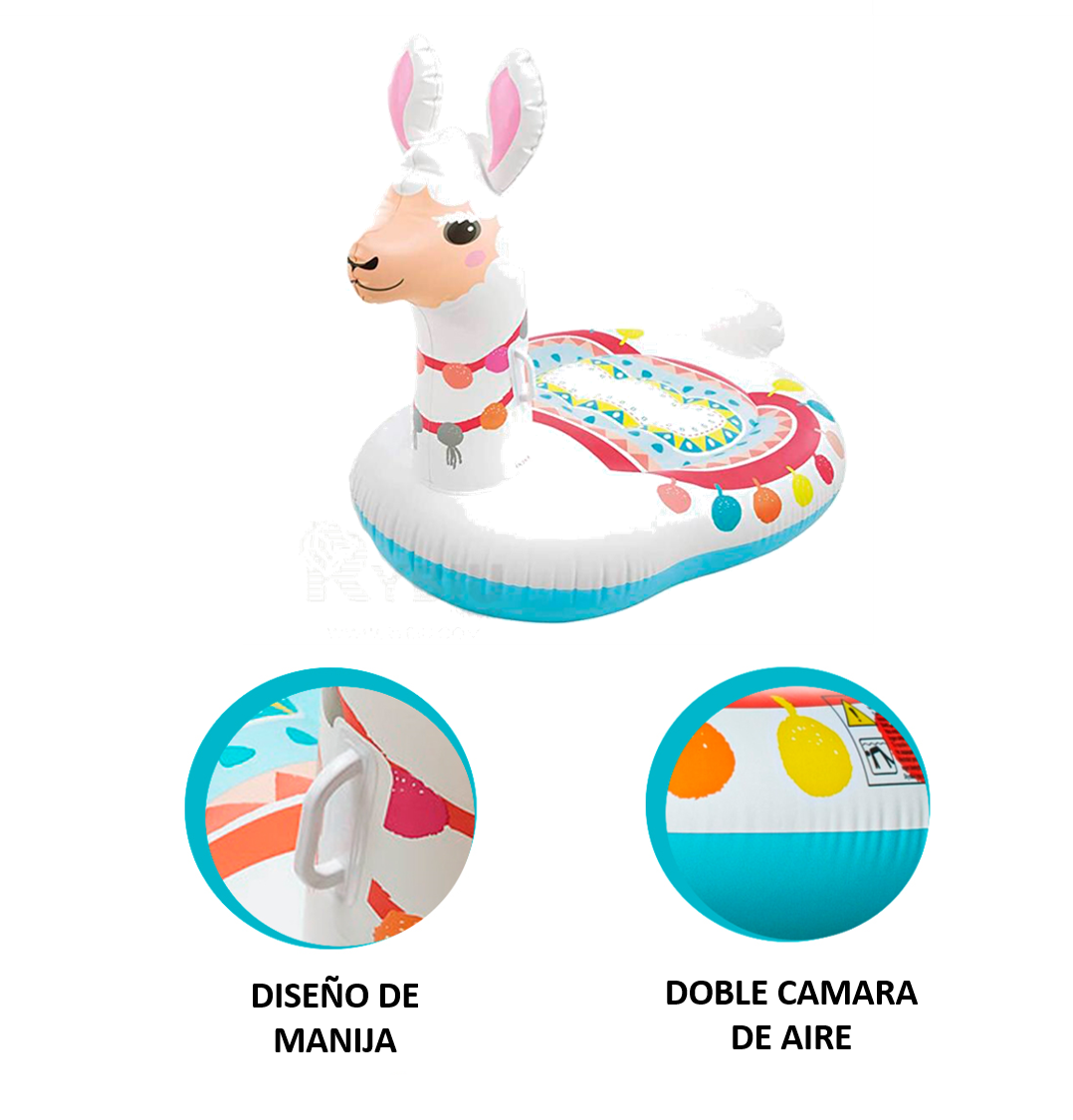 FLOTADOR DE GRAN DISEÑO EN FORMA DE LLAMA Y+REGALO AGENDITA - 3