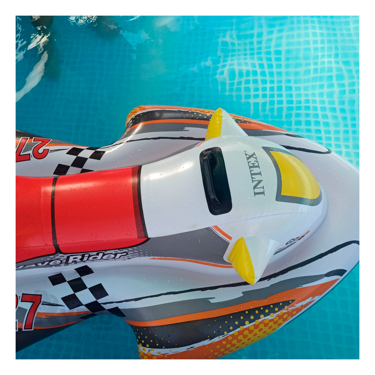 FLOTADOR DE GRAN DISEÑO EN FORMA DE MOTO Y+REGALO AGENDITA - 1