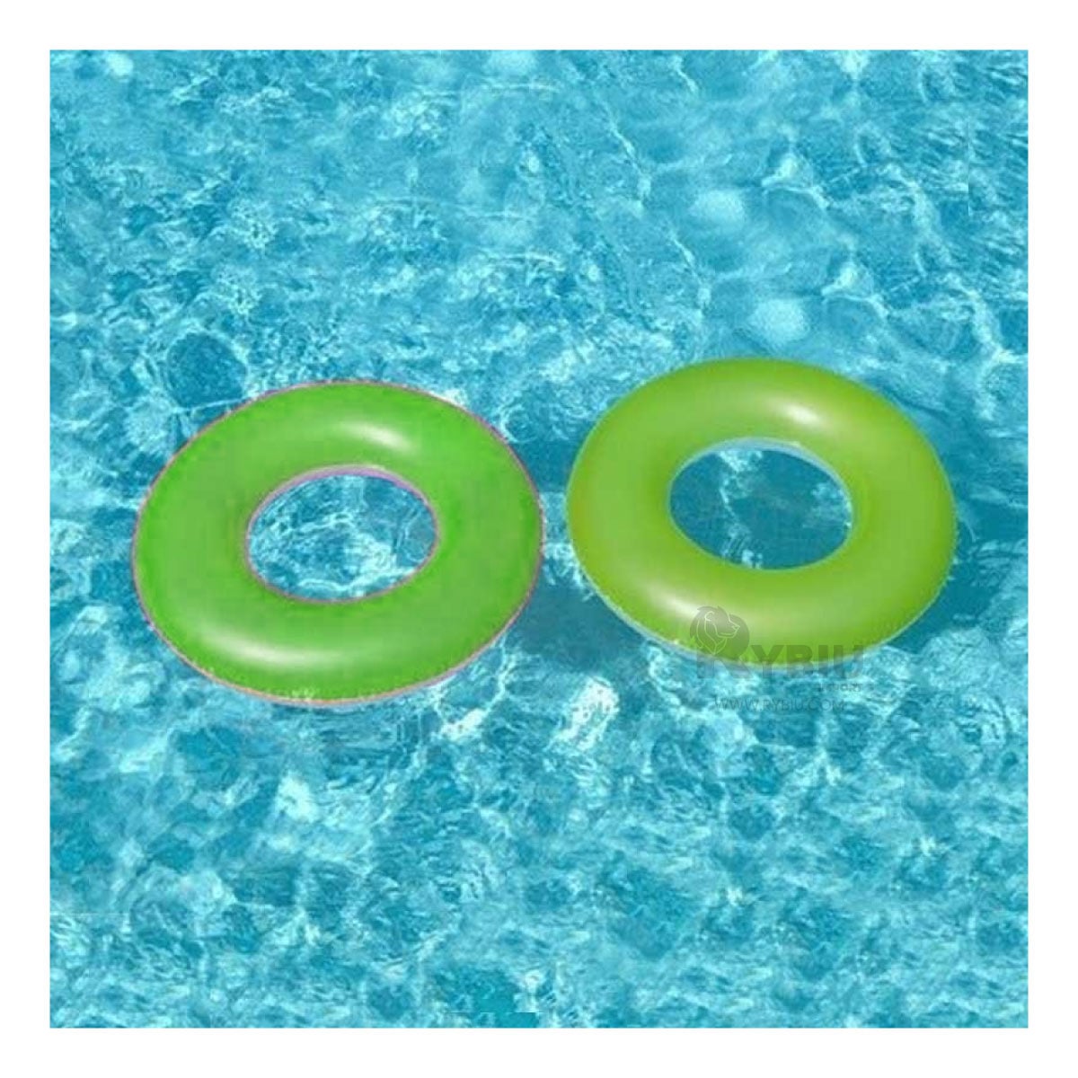 FLOTADOR DE GRAN DISEÑO 91CM EN VERDE NEON Y+REGALO AGENDITA - 1