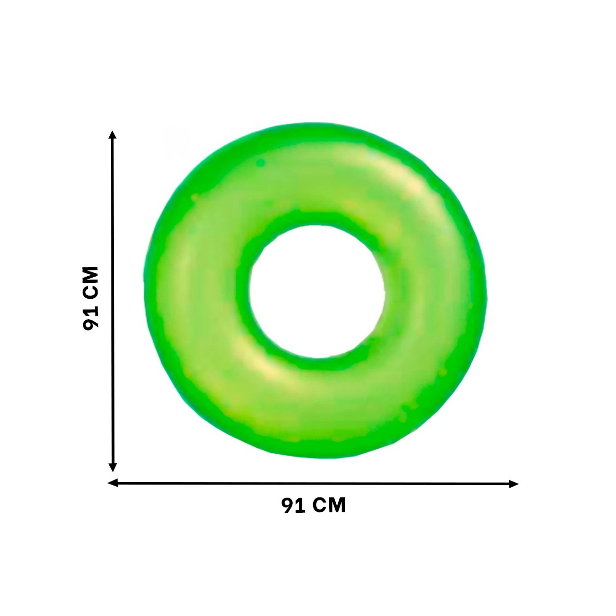 FLOTANTE INFLABLE NEON VERDE 91 CM LIGERO PARA NIÑOS - 4