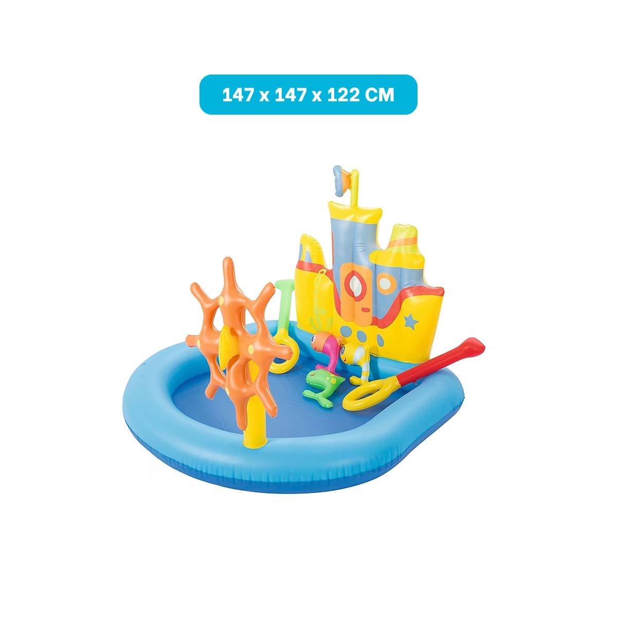 CENTRO INFLABLE REMOLCADOR MOD. 52211 147X147 X 122 CM BESTWAY PARA NIÑOS Y+REGALO STICKER - 4