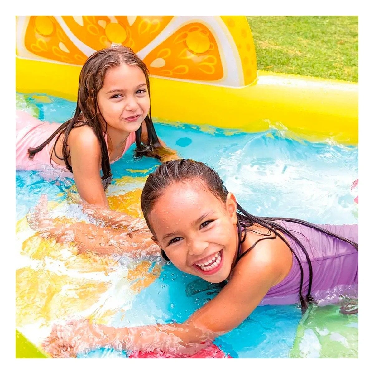 DIVERSIÓN INFLABLE FRUTAS CON TOBOGÁN MOD. 57158NP 91CM X 244CM X 91CM INTEX Y+PAPEL REGALO - 5