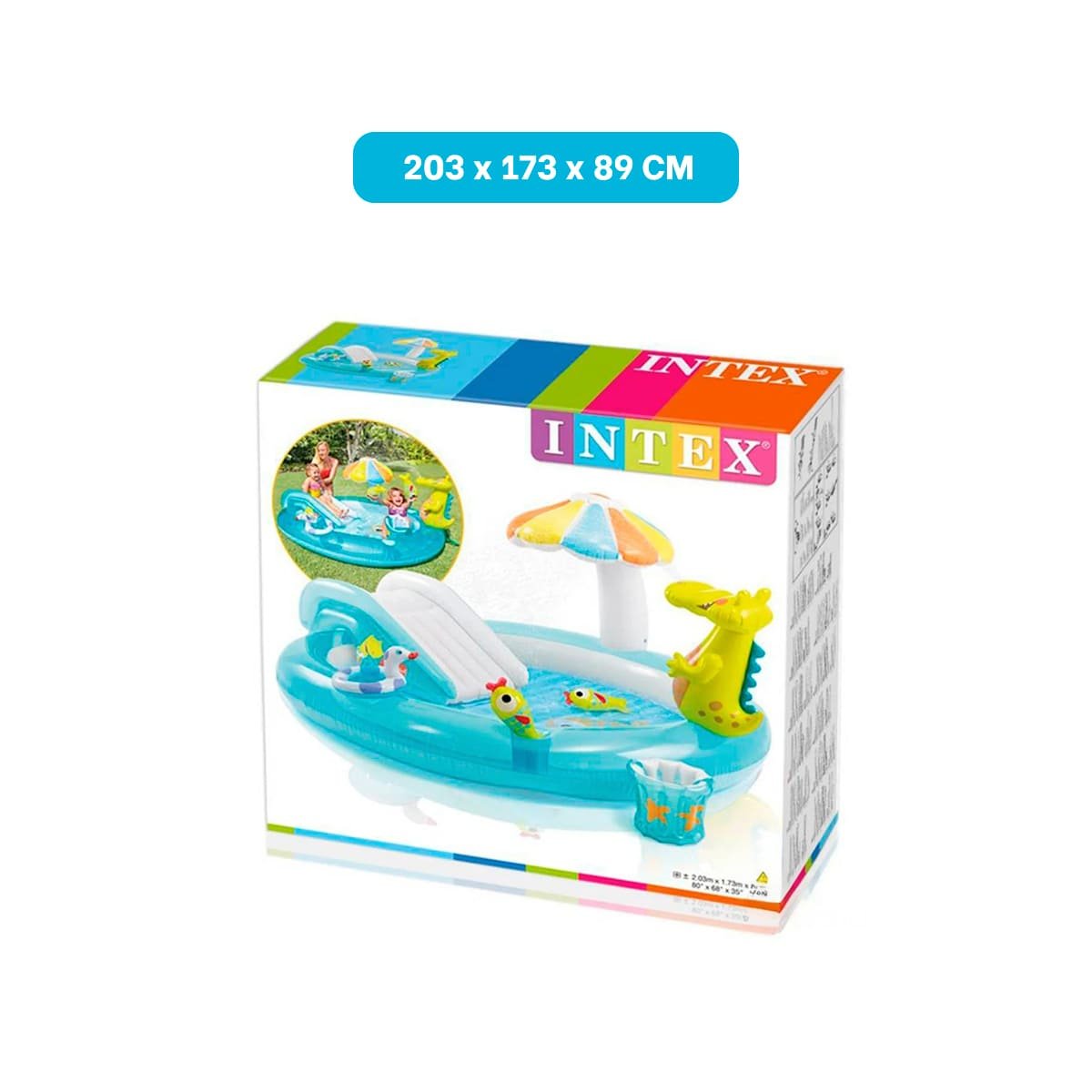 ZONA INFANTIL INTEX 57165NP 57129NP 203X173X89 CM PISCINA PARA JUEGOS Y+REGALO STICKER - 4