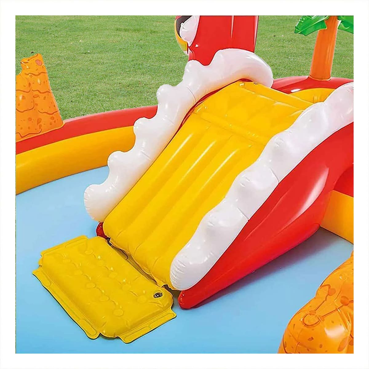 DIVERSIÓN INFLABLE HAPPY DINO MOD. 57163NP 196X170X107 CM INTEX HOGAR SEGURO Y+PAPEL REGALO - 5