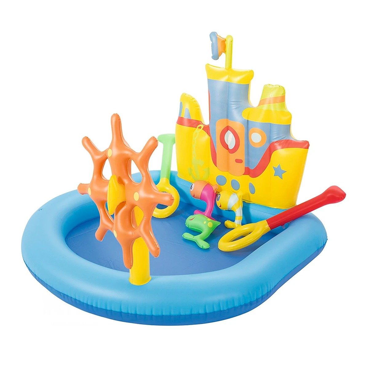 DIVERSIÓN INFLABLE REMOLCADOR MOD. 52211 147X147 X 122 CM BESTWAY HOGAR SEGURO Y+PAPEL REGALO - 1