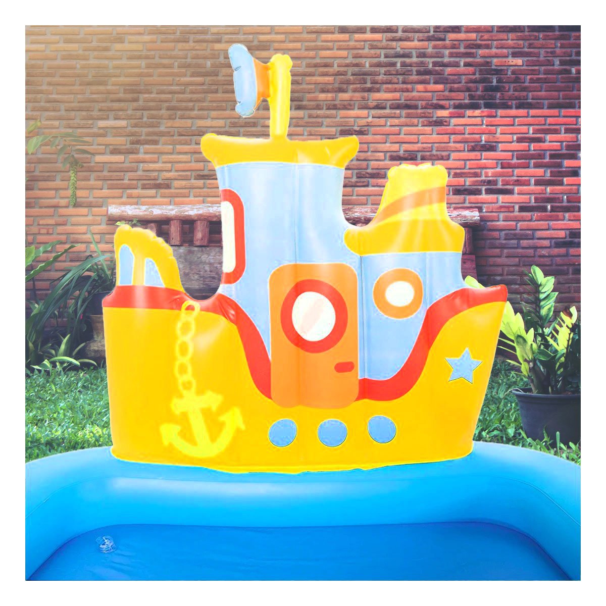 JUEGO INFLABLE REMOLCADOR MOD. 52211 147X147 X 122 CM BESTWAY PARA PATIO - 1