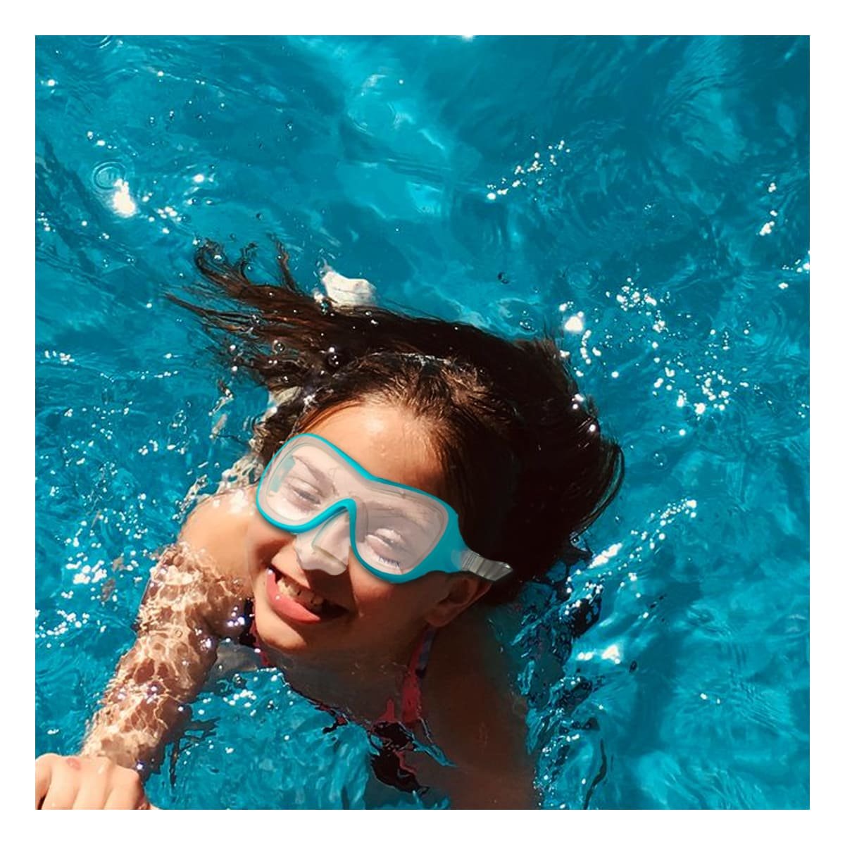 LENTES BUCEO RYBIU 55978 PRINCIPIANTES CELESTE - 1