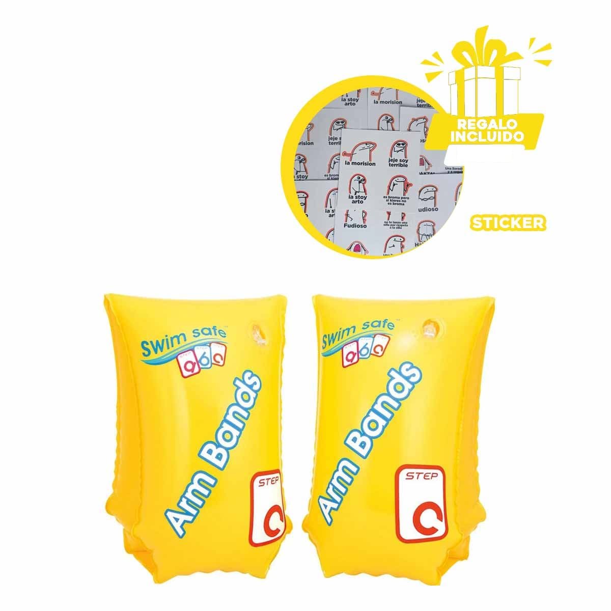 FLOTADOR PARA BRAZO 30 X 15 CM PRACTICO Y COMODO PARA NIÑOS Y+REGALO STICKER - 1