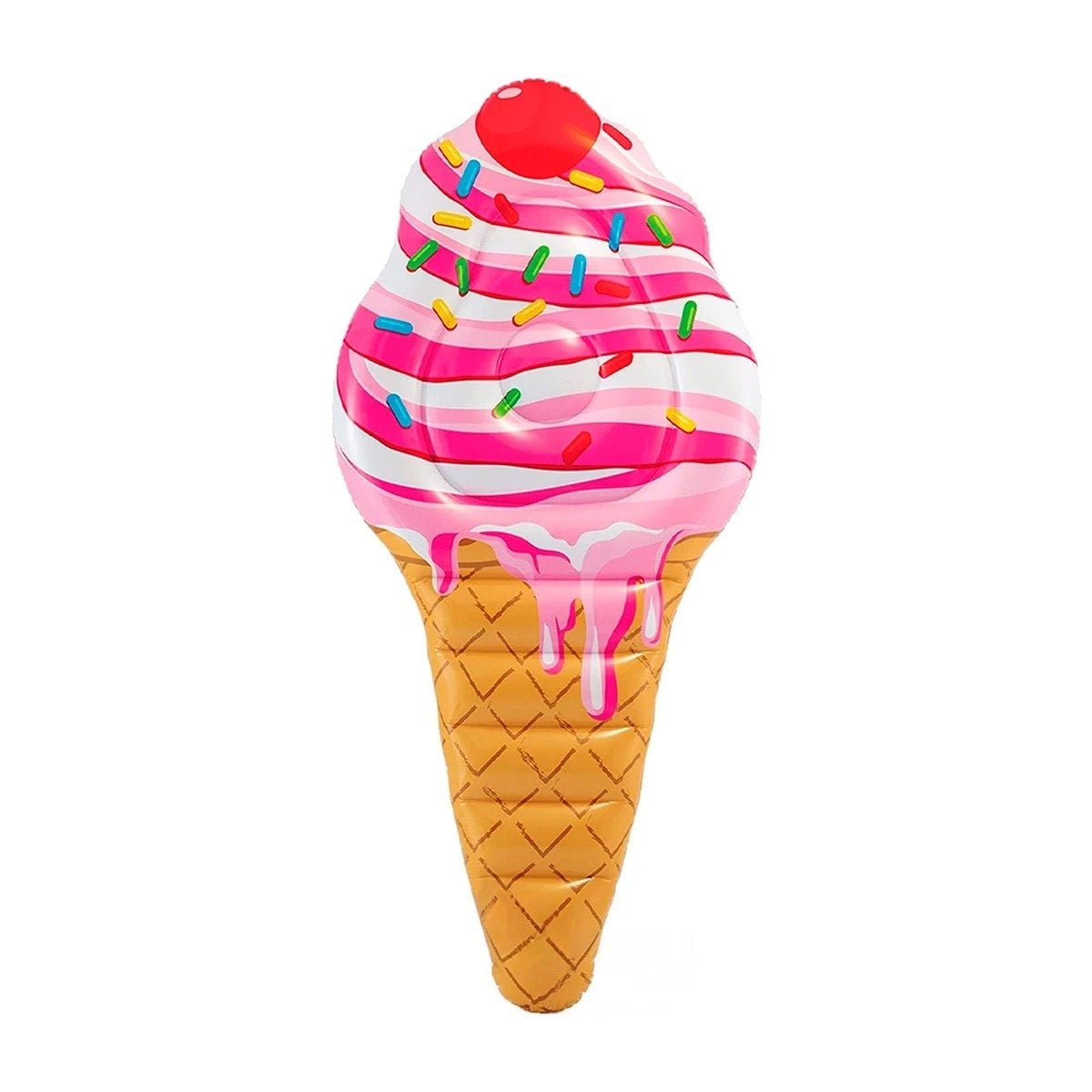FLOTADOR INFLABLE EN FORMA DE HELADO 107 X 224 CM PARA JUEGOS EN AGUA Y+PAPEL REGALO - 1