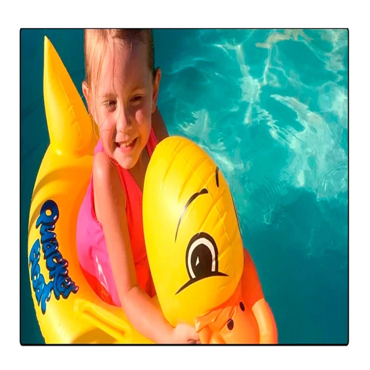 FLOTADOR ACUATICO PATO 31 X 24 CM PARA PISCINA INFANTIL Y+REGALO STICKER - 2