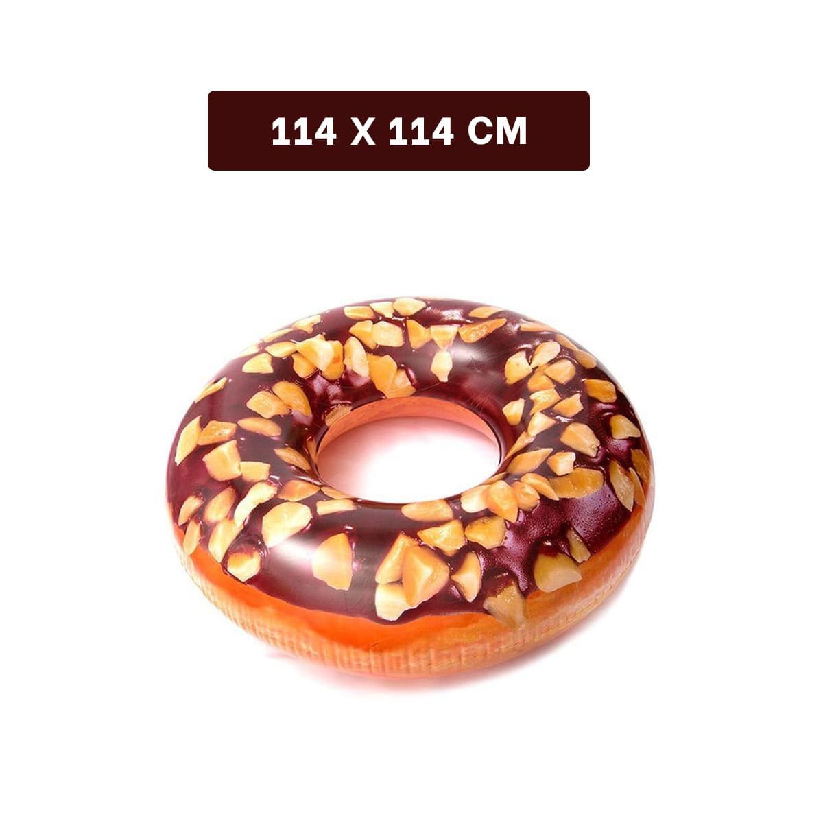 FLOTADOR ACUATICO DONAL CHOCOLATE 114 CM COMODO Y RESISTENTE PARA NIÑOS Y+REGALO STICKER - 4
