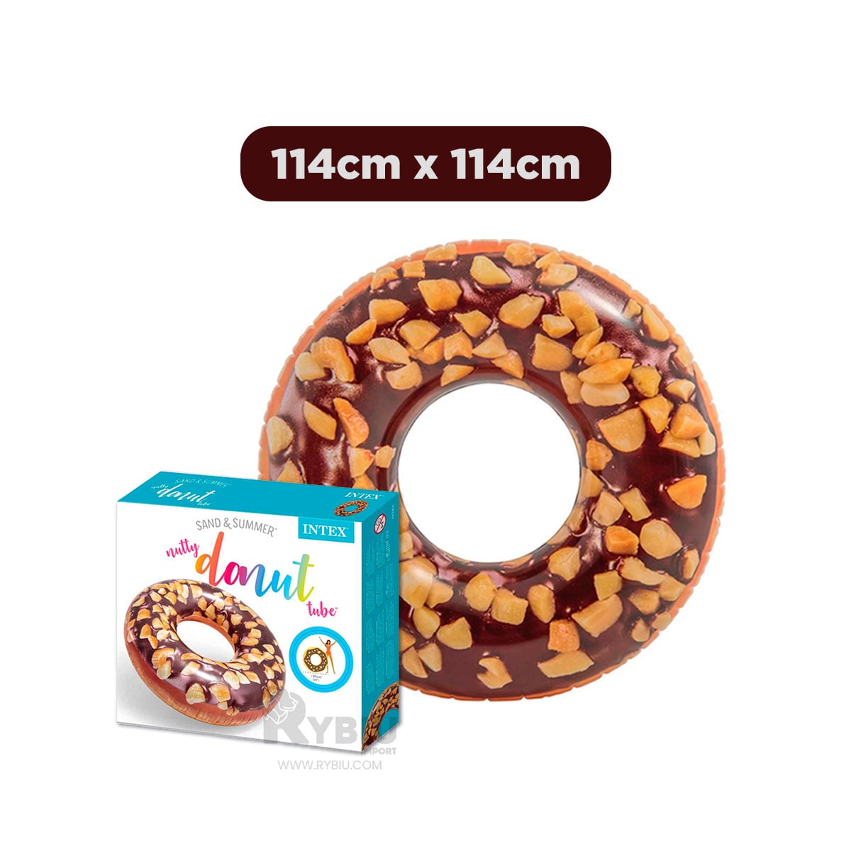 FLOTADOR LIVIANO DONAL DE 114CM CHOCOLATE Y+REGALO AGENDITA - 5