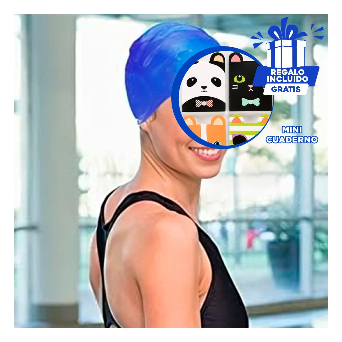 GORRO RYBIU MG-ED06 AZUL BONITO FEMENINO DISEÑO + REGALO AGENDITA - 1