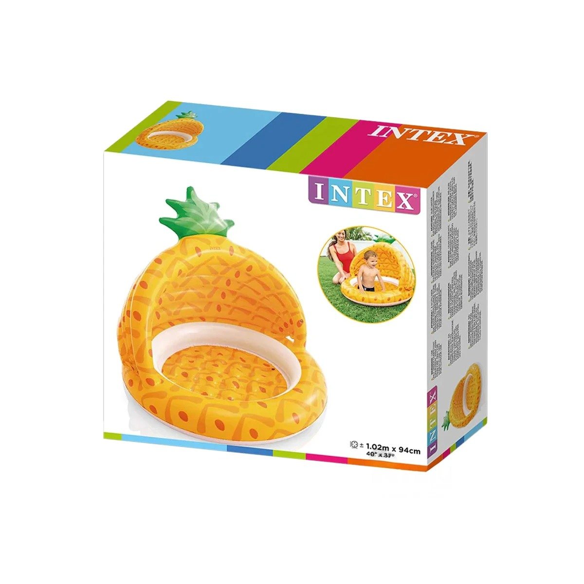 PILETA BEBE PINA 1,02 X 94 CM COMPACTA PARA ESPACIOS PEQUENOS DEL HOGAR Y+REGALO STICKER - 3