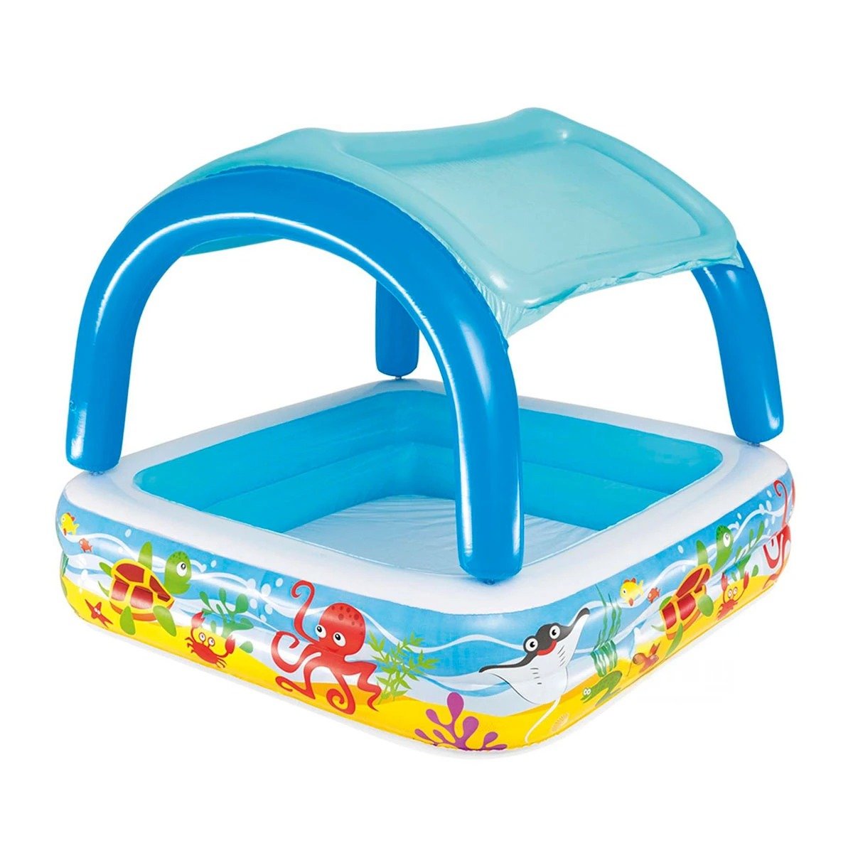 ALBERCA CANOPY 147 X 147 X 122 CM CON COBERTURA PARA VERANO AL AIRE LIBRE Y+REGALO STICKER - 3