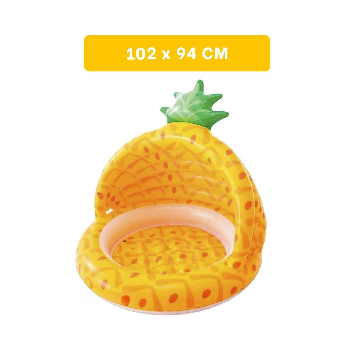 PILETA BEBE PINA 1,02 X 94 CM CON DISENO TROPICAL PARA DIVERSION SEGURA - 4