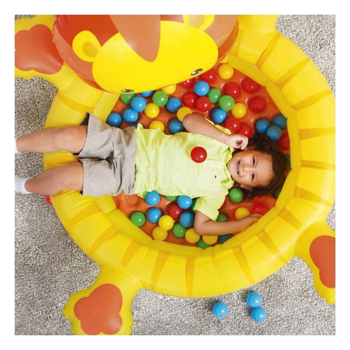 PILETA LEON 111X98X61,5 CM INFANTIL PARA JUEGOS DE AGUA Y+REGALO STICKER - 5