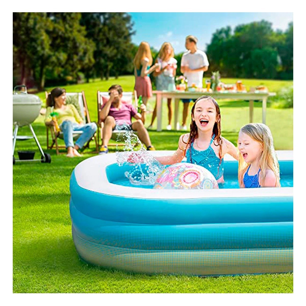 JUEGO INFLABLE PARA EXTERIOR CON ESPACIO AMPLIO Y DIVERSION EN CASA Y+PAPEL REGALO - 5
