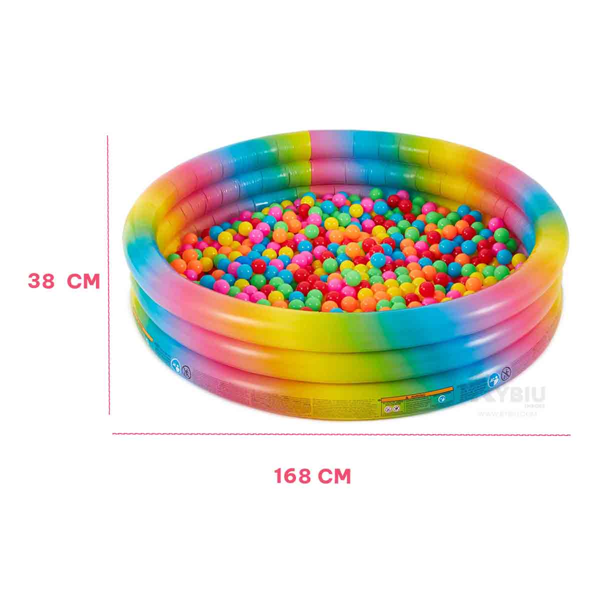 PISCINA PRACTICA PARA NIÑOS COLOR CELESTE Y+REGALO AGENDITA - 5
