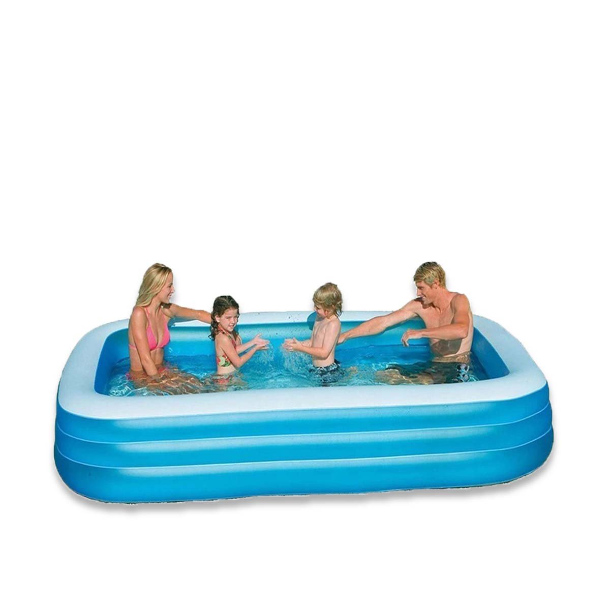 RECIPIENTE ACUATICO INFLABLE FAMILIAR PARA JARDIN Y HOGAR CON ESTILO VERANIEGO Y+REGALO STICKER - 3
