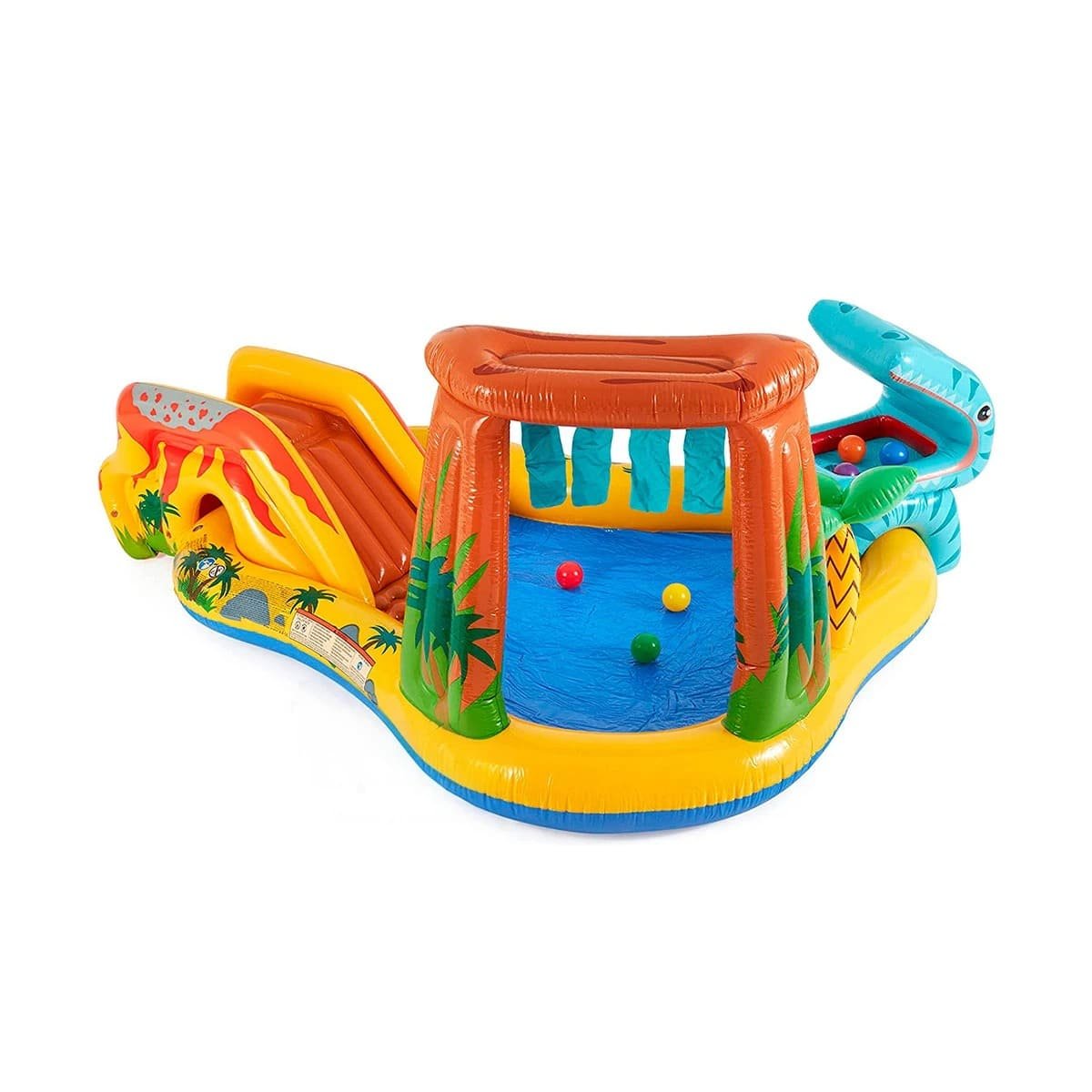 ZONA INFANTIL INTEX 57444NP 249X191X109 CM DINOSAURIO PARA JUEGOS RECREATIVOS Y+REGALO STICKER - 3