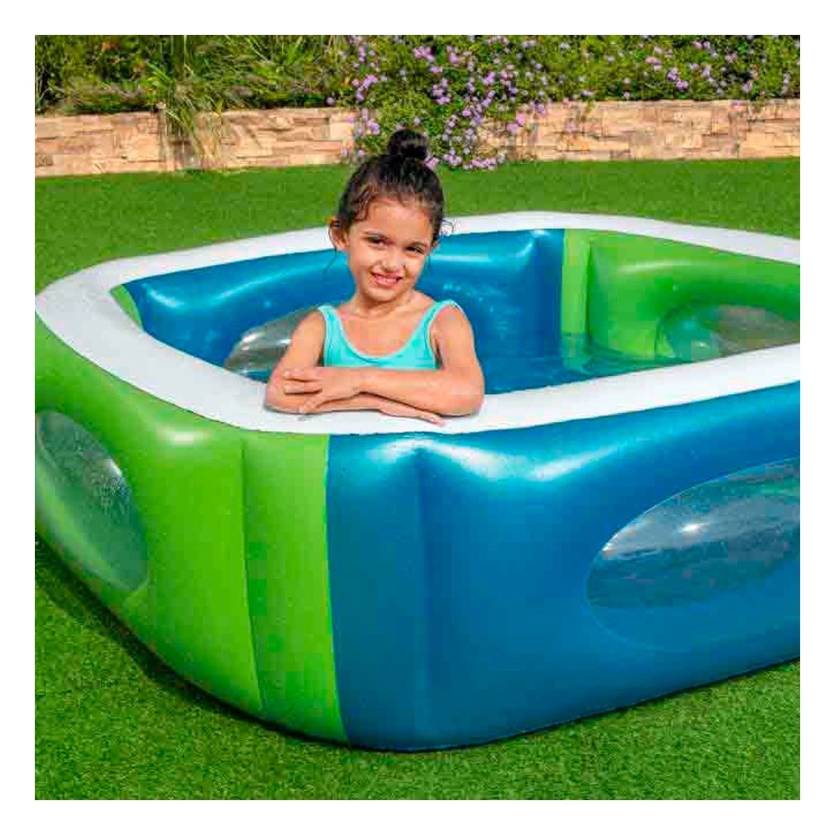 ALBERCA WINDOW 168X168X56 CM INFANTIL COMODA PARA PATIO - 1