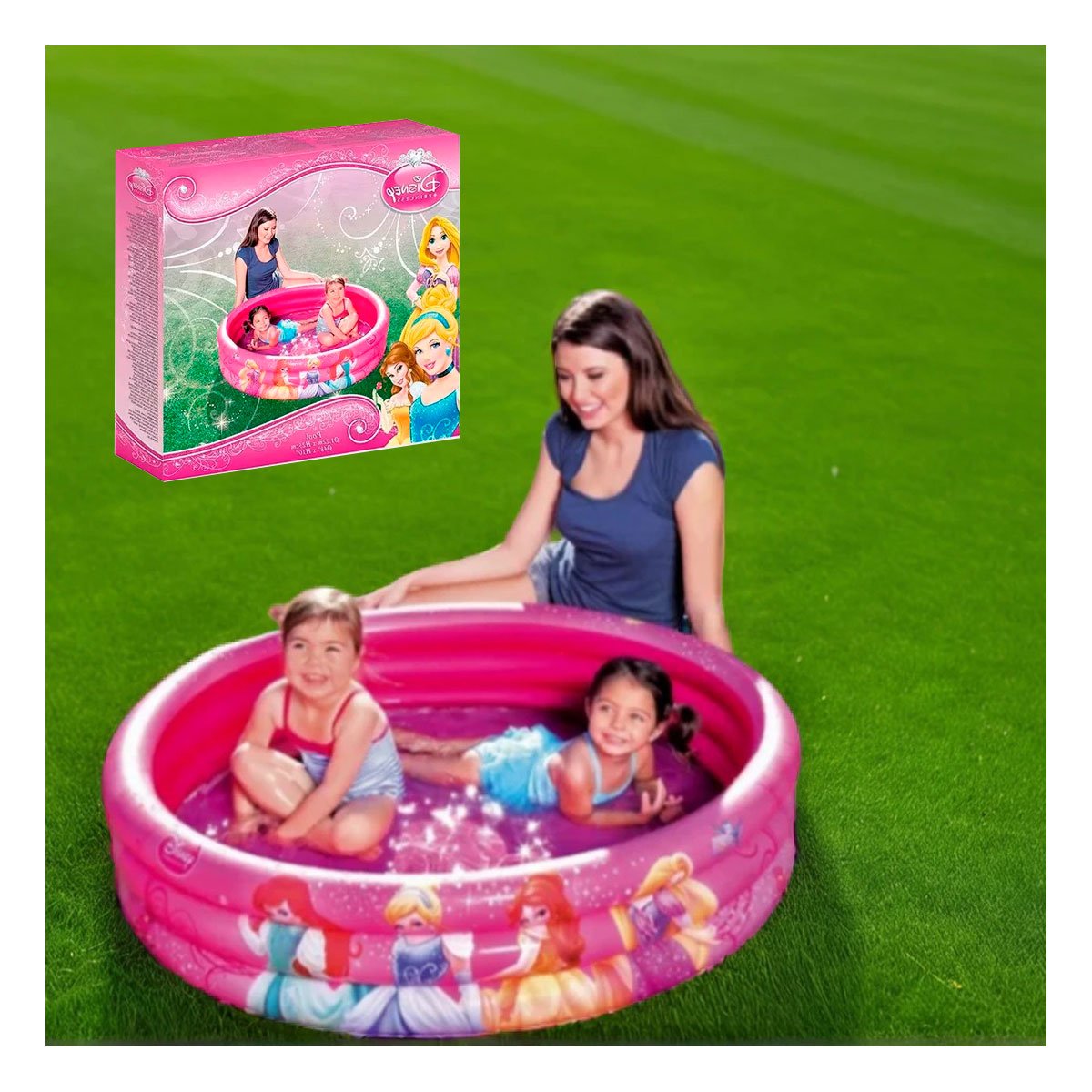 TINA PRINCESA INFLABLE PARA CASA Y PATIO CON AGUA Y DIVERSION Y+REGALO STICKER - 5