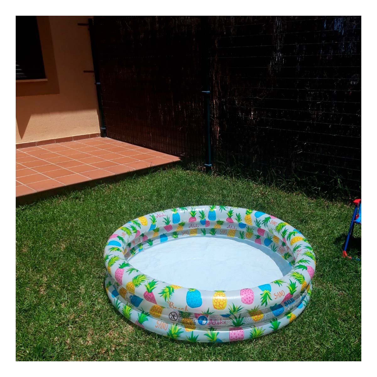 PILETA INFLABLE CON ESTILO TROPICAL PARA HOGAR Y JARDIN EN VERANO Y+PAPEL REGALO - 2