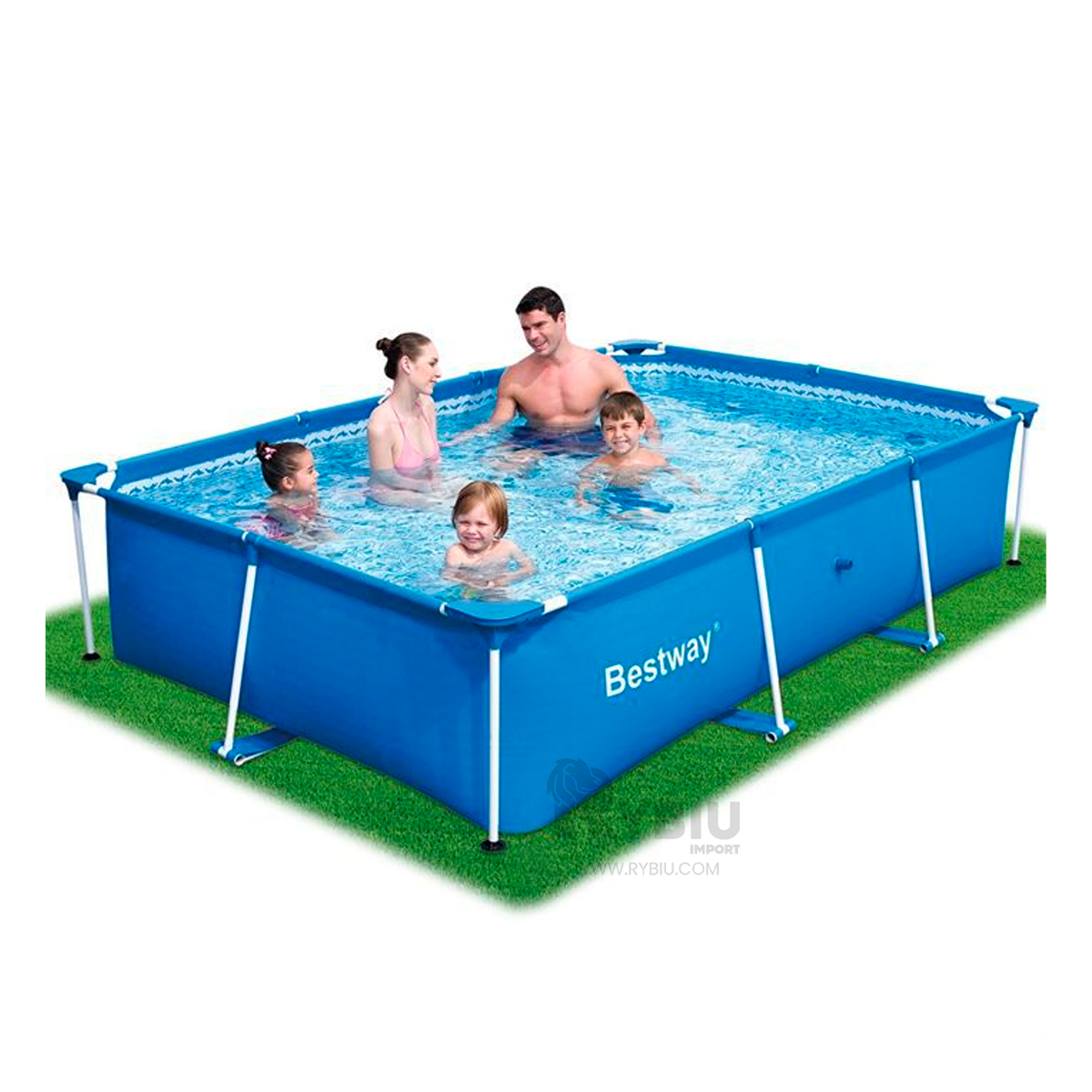 PISCINA GRANDE EN LARGA EN CELESTE Y+REGALO AGENDITA - 1