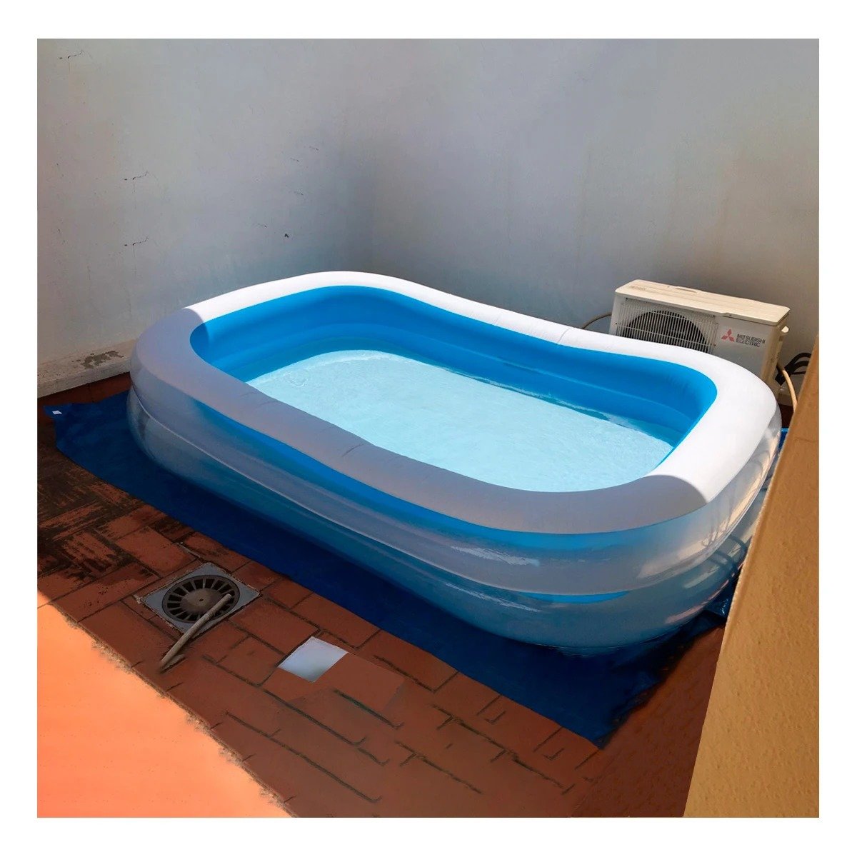 PISCINA INFLABLE FAMILIAR PARA PATIO Y HOGAR CON DISENO AMPLIO Y SEGURO Y+REGALO STICKER - 2