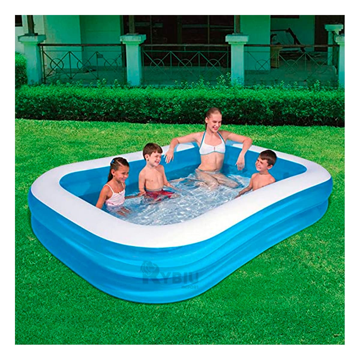 ESTANQUE INFLABLE PARA PATIO Y HOGAR CON DISENO AMPLIO Y USO FAMILIAR - 6