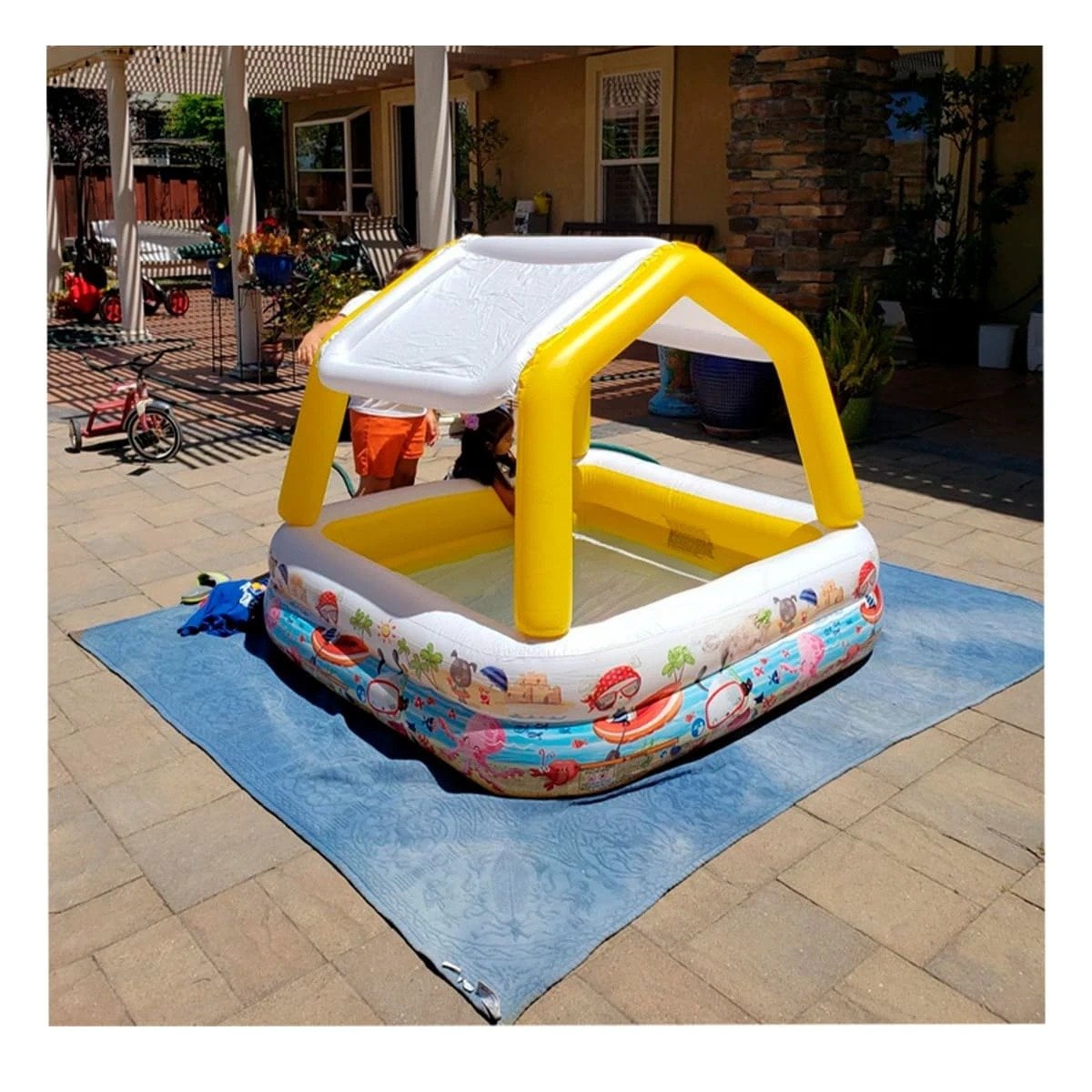 OASIS INFLABLE CON TOLDO DESMONTABLE PARA PATIO CASA Y REFRESCO EN VERANO Y+REGALO STICKER - 2