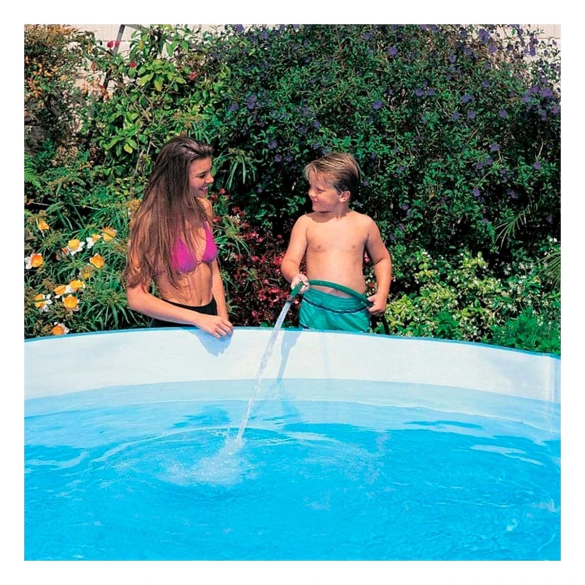 ALBERCA INFLABLE CON DISENO DELFIN PARA CASA Y EXTERIOR EN DIAS DE CALOR - 1