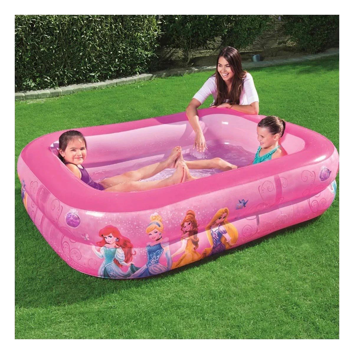 PISCINA INFLABLE PRINCESA PARA JARDIN HOGAR Y MOMENTOS DE DIVERSION FAMILIAR - 1