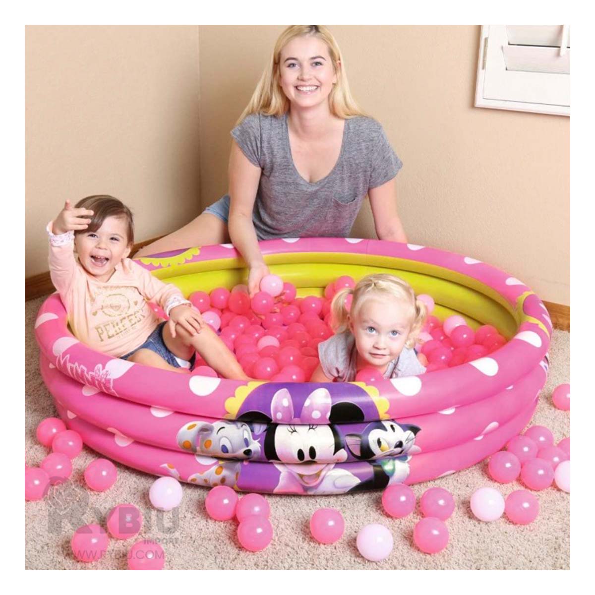 PISCINA PRACTICA PARA NIÑOS DE TONO ROSADO Y+REGALO AGENDITA - 1