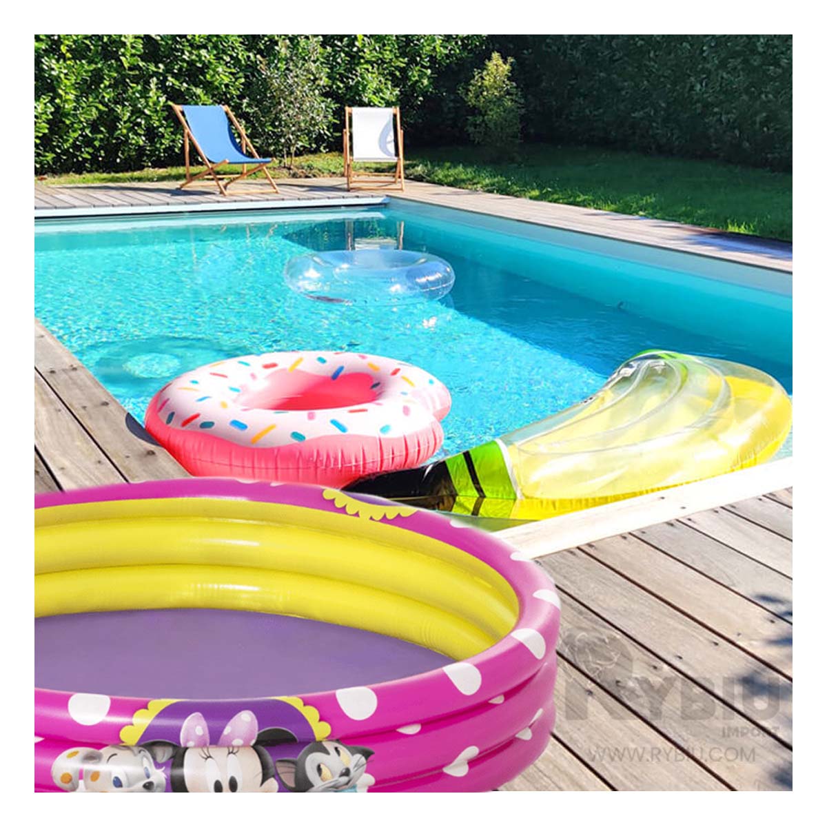PISCINA PRACTICA PARA NIÑOS DE TONO ROSADO Y+REGALO AGENDITA - 2