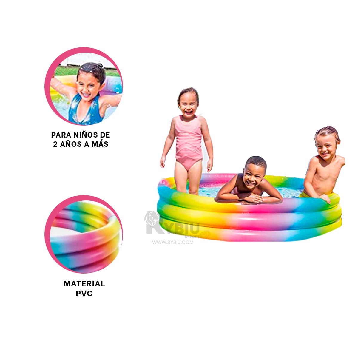 PISCINA DE FACIL USO Y ATRACTIVO DE NIÑO Y+REGALO AGENDITA - 3