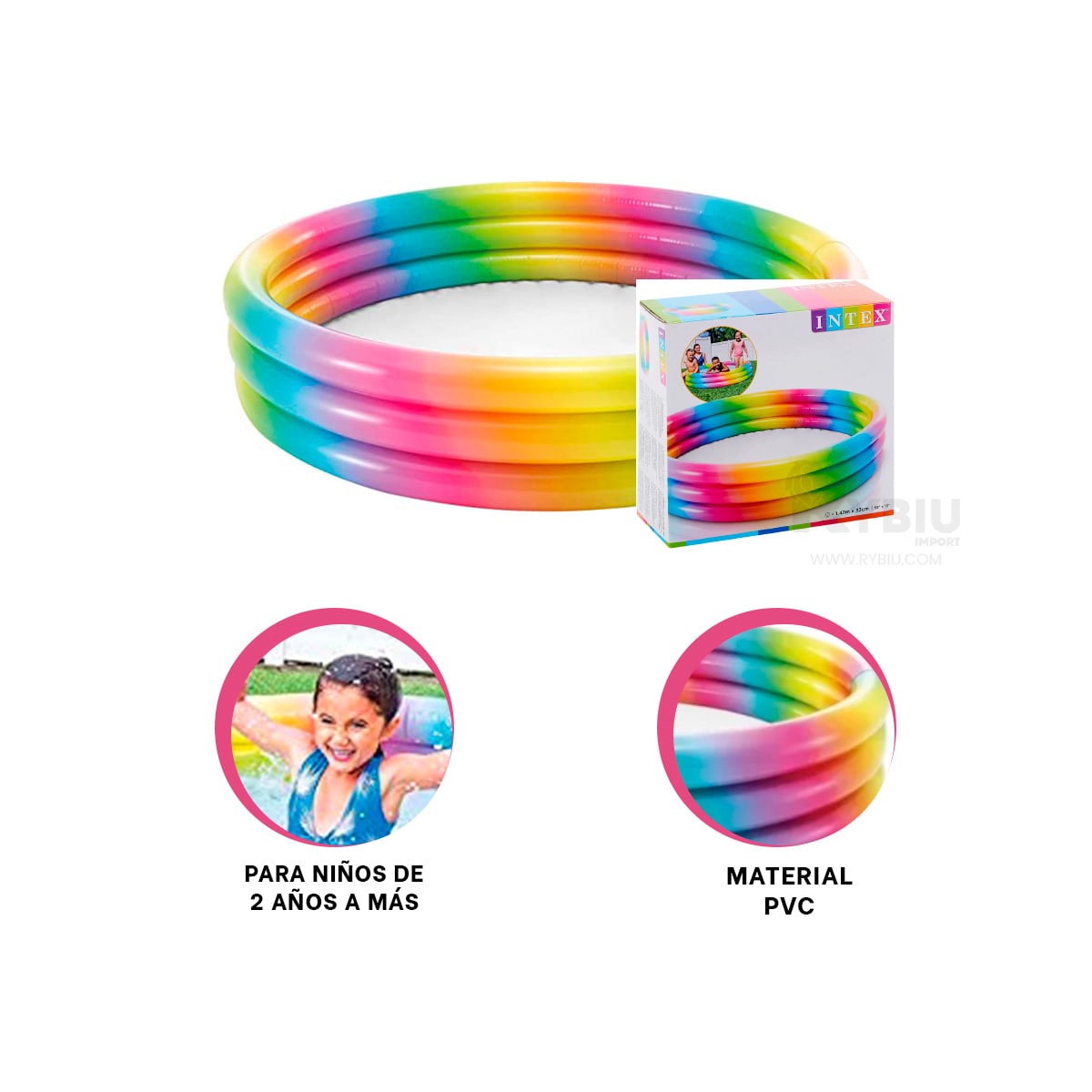PISCINA DE FACIL USO Y ATRACTIVO DE NIÑO Y+REGALO AGENDITA - 4